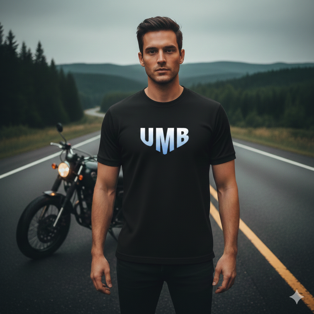 Camiseta manga corta UMB motor forma de corazón