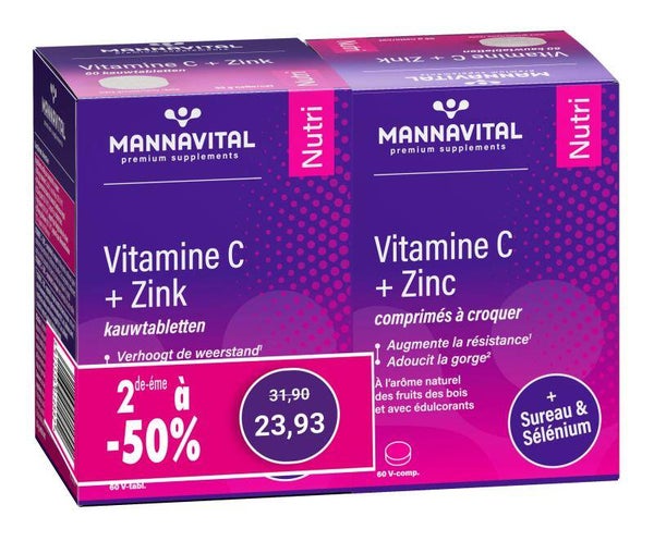 Duopack vitamine c + zink