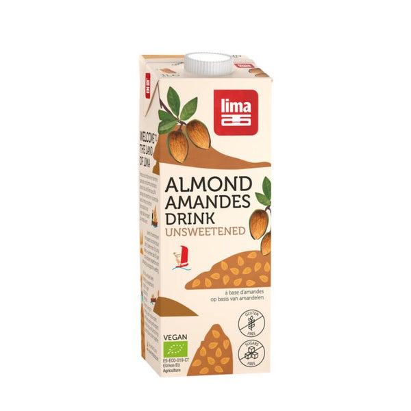 LIMA Amandeldrink ongezoet 1L