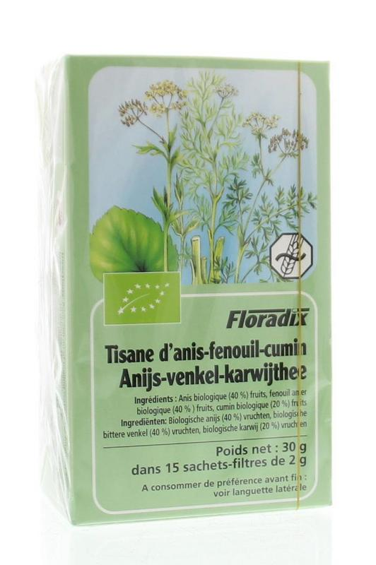 Floradix Anijs, venkel en karwij thee