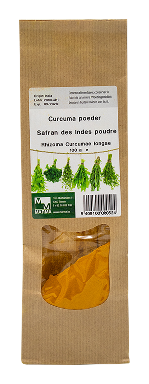 Gemalen curcuma 100gr