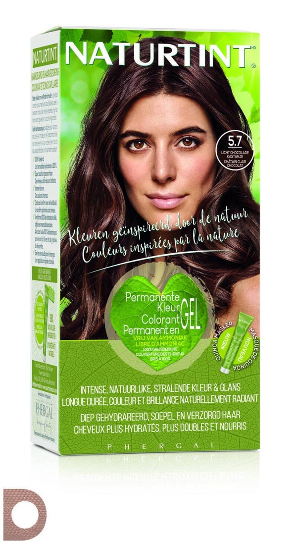 Naturtint licht chocolade kastanje 5.7