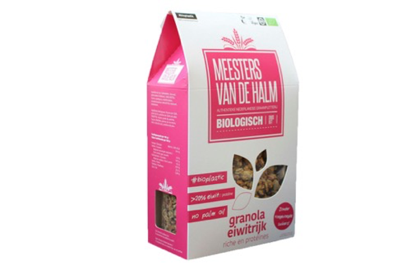 Meesters van de halm granola eiwitrijk bio 350 gr