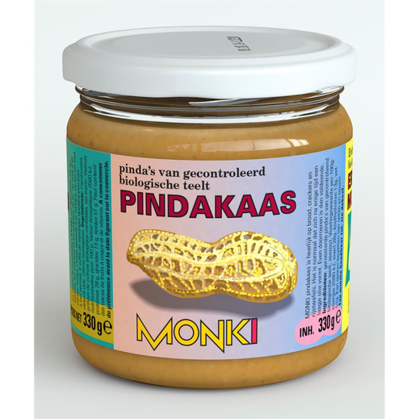Monki pindakaas met zout 330gr