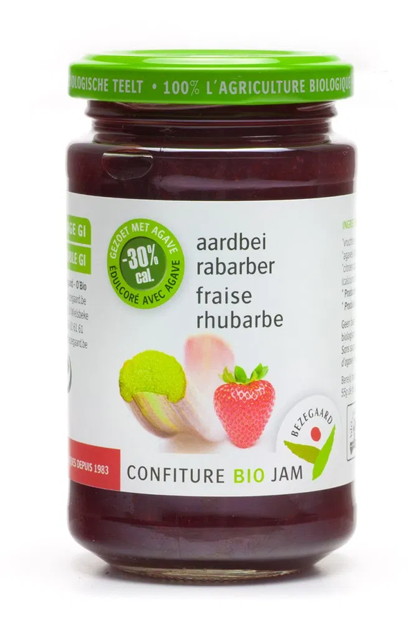 O'bio aardbei rabarber confituur 250g