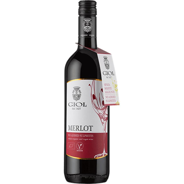 Giol Merlot Rood 75cl zonder toegev. sulfiet - schroefdop