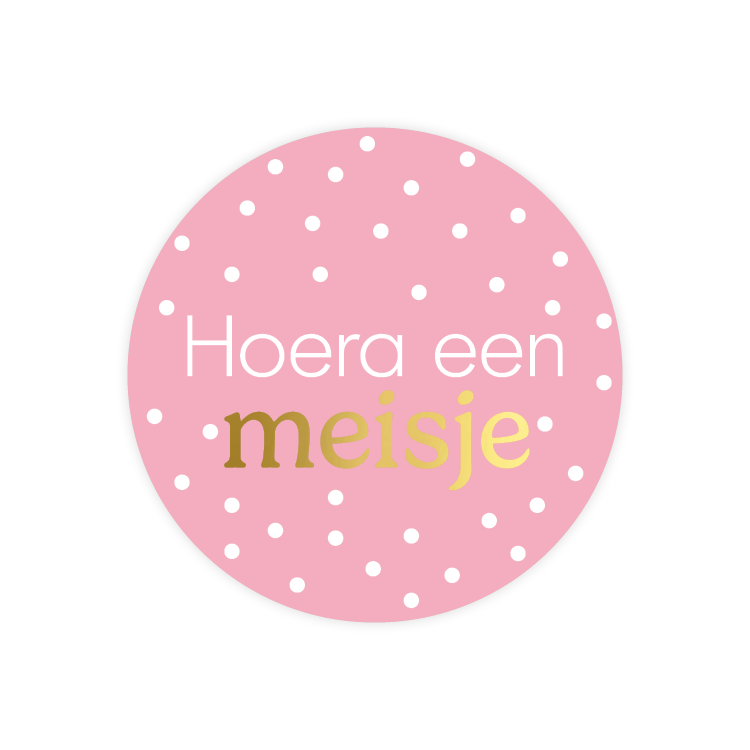 Sticker: Hoera een meisje