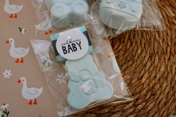 Geboorte stoepkrijt traktatie | jongen