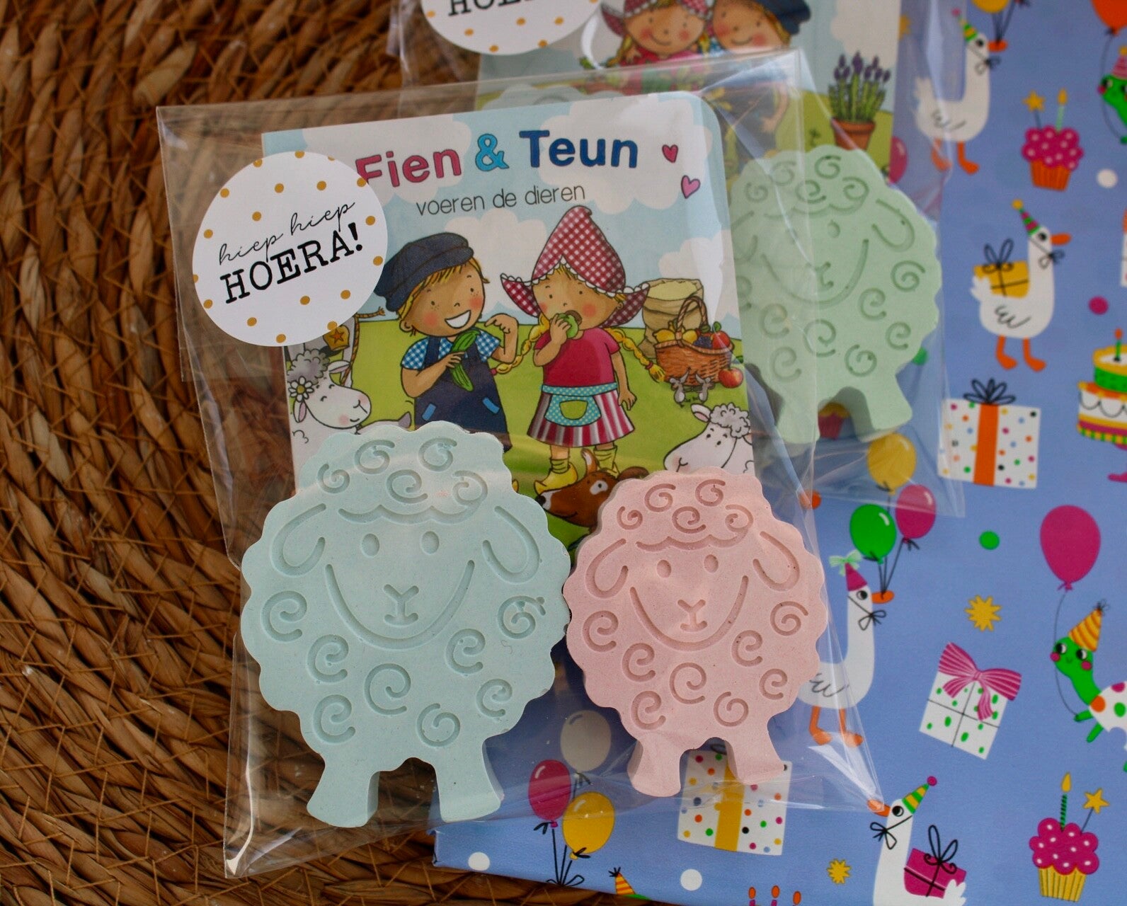 Fien & Teun stoepkrijt traktatie