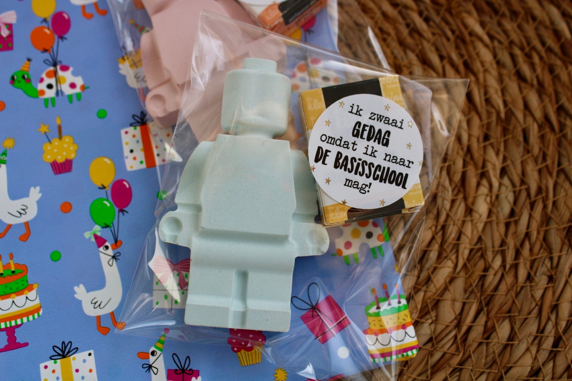 Lego stoepkrijt traktatie