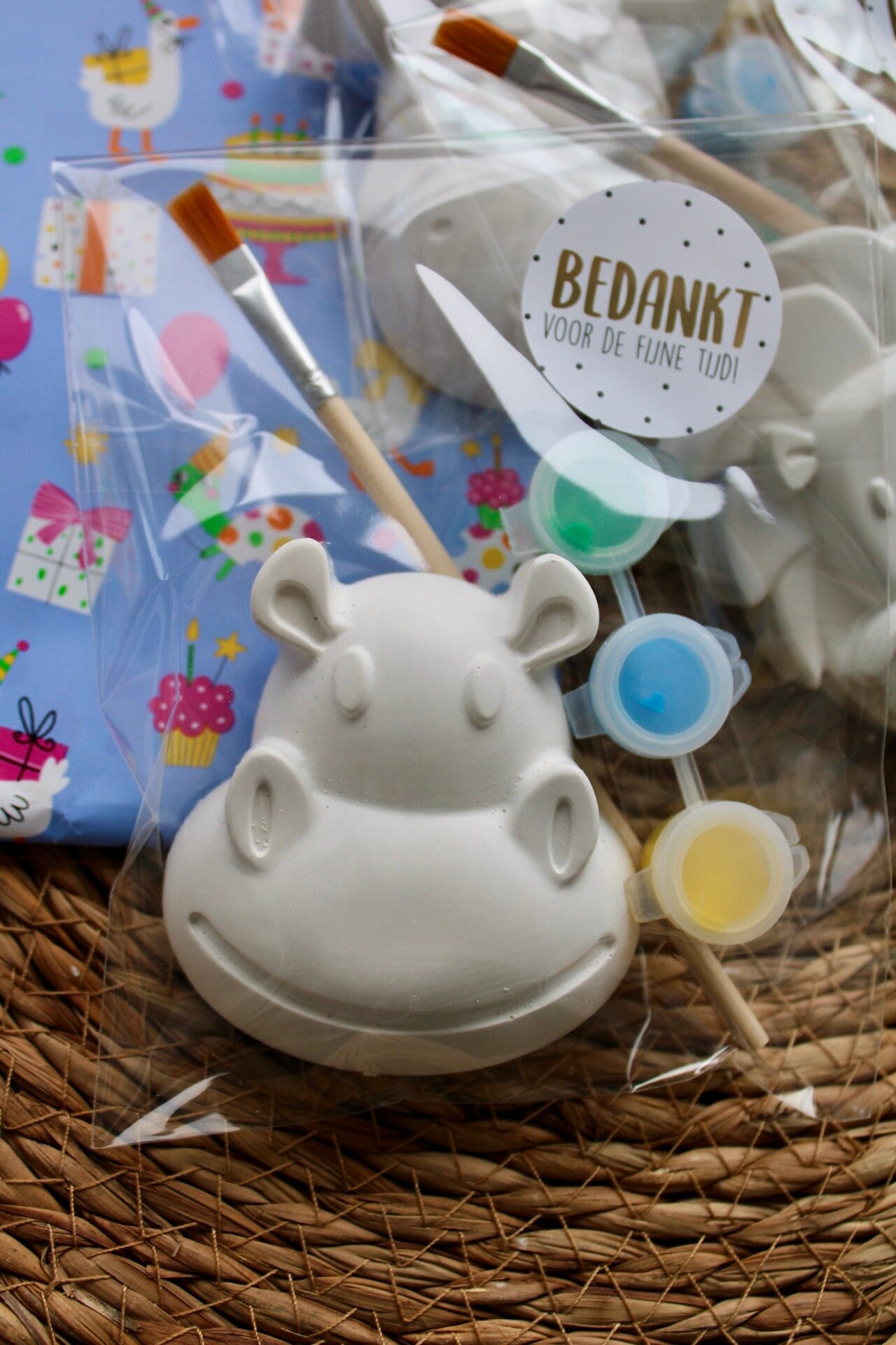 Jungle verfsetjes stoepkrijt traktatie