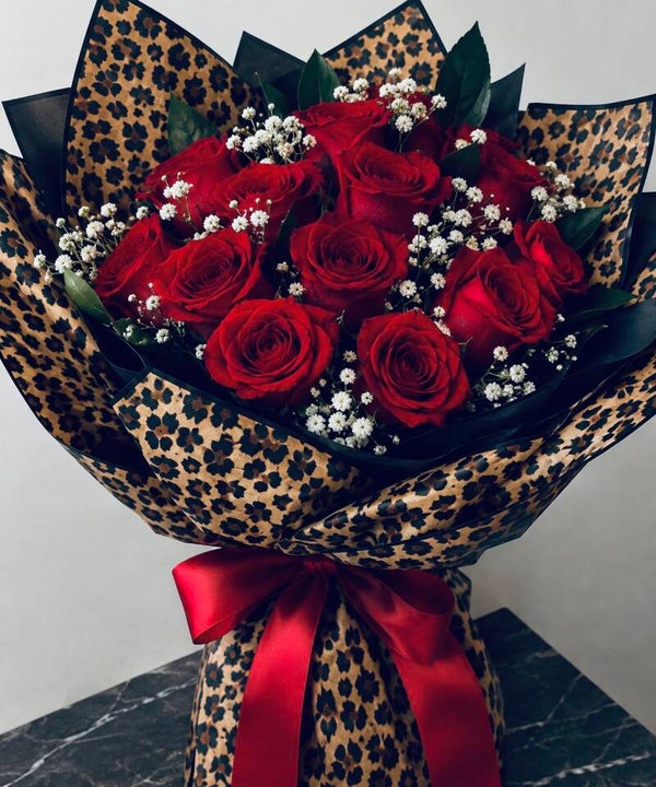 Leopard print bouquet