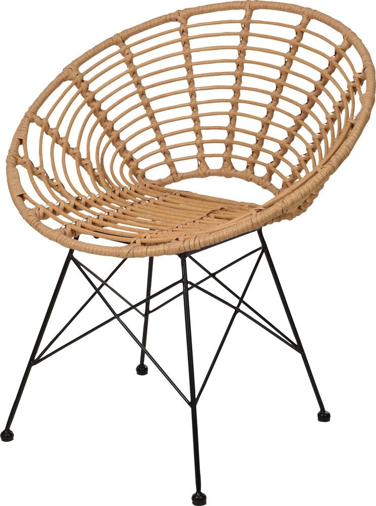 STOEL ROTAN RONDE ZITTING