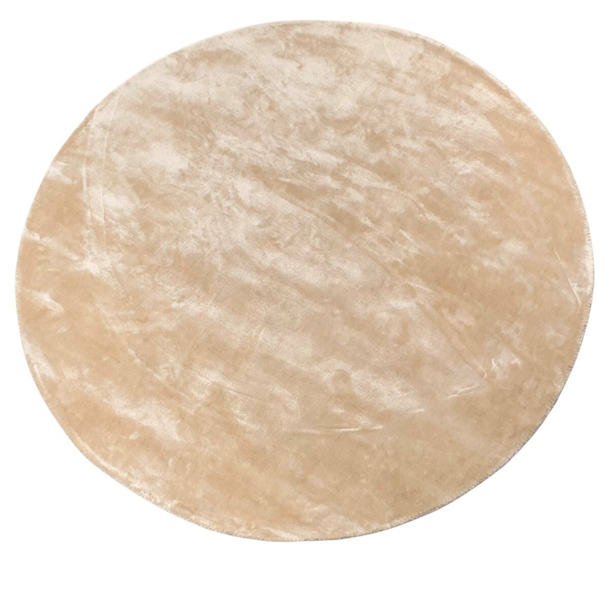 Vloerkleed tencel ø300cm Creme