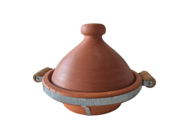 Marokkaanse Tajine Natural ongeglazuurd.