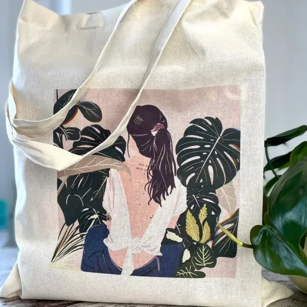 plantythings | Stoffen zak | Plantlady Jamy, zak Monstera, planten