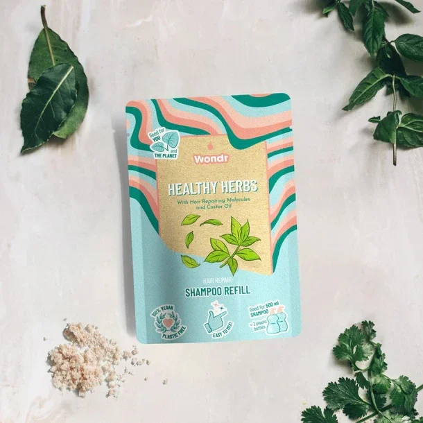 WONDR shampoo refill | healthy herbs