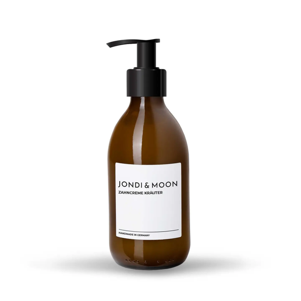 JONDI & MOON | Kruiden-tandpasta - glazen dispenser van 250 ml - standaardformaat