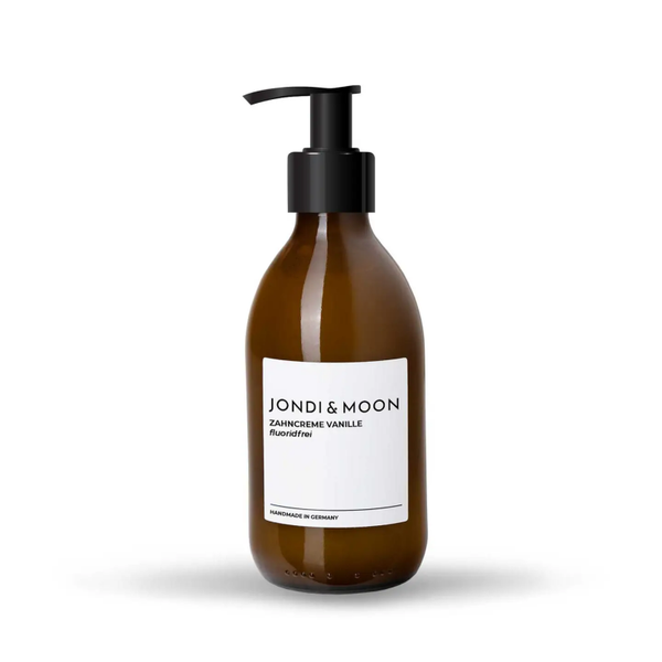 JONDI & MOON | Vanille-tandpasta zonder fluoride | glazen dispenser van 250 ml - standaardformaat