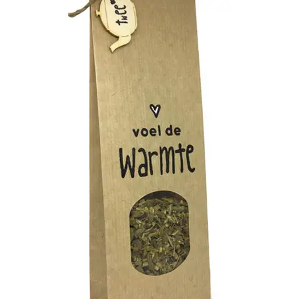 ZINVOL.NU | thee | Voel de Warmte | TwEE - Een hEERLIJK zakje biologische thee