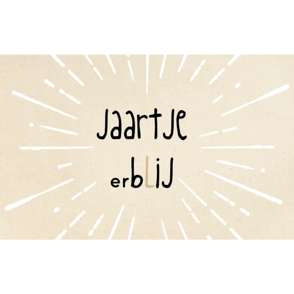 ZINVOL.NU | Postkaart F26: Jaartje erBLIJ