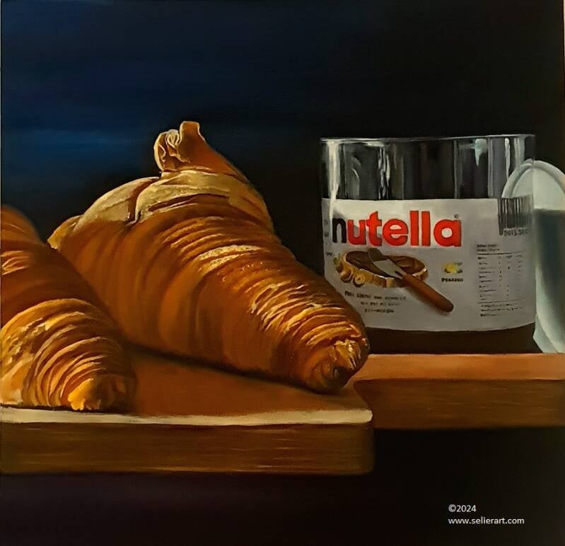 40x40 croissant nutella