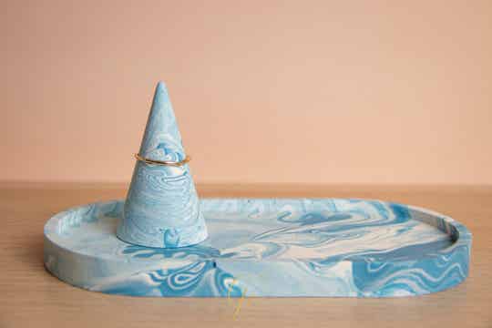 Handgemaakte ringhouder - Sea