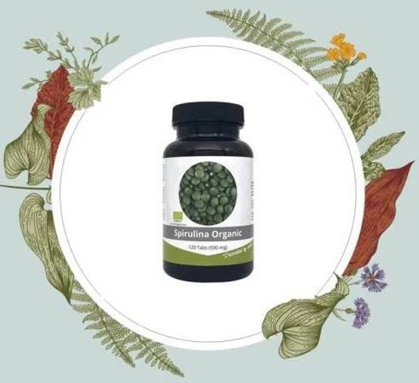 Spirulina tabbletten bioloisech 120 stuks van 500mg