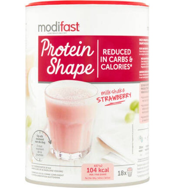 Modifast Protein Shape Milkshake Aardbei (afslankshake) (540g)