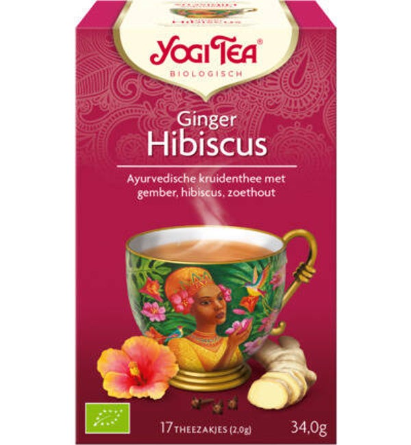 Yogi Tea Ginger hibiscus bio (17st)
