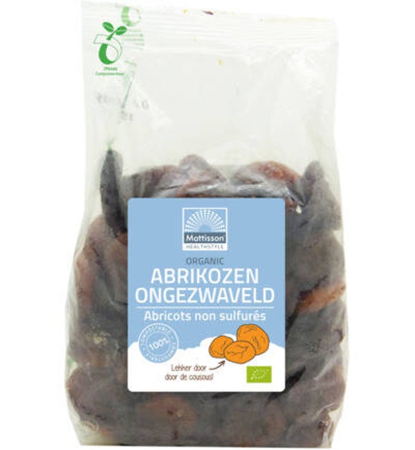 Mattisson  Abrikozen Ongezwaveld Bio 500g Voorraad