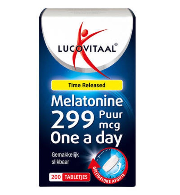 Lucovitaal Melatonine 299 mcg (200tb)