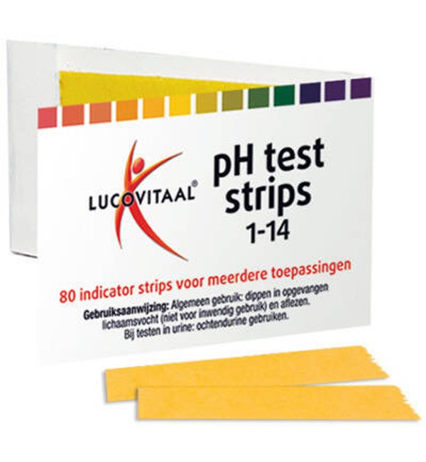 Lucovitaal Zuurbase PH test strips (80st)