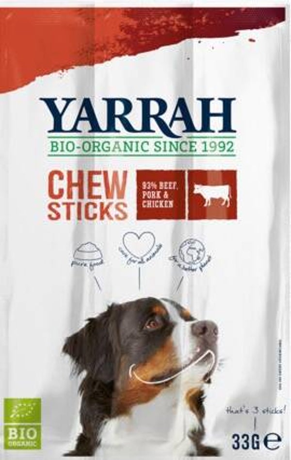 Yarrah Hond kauwstaafjes bio (33g)