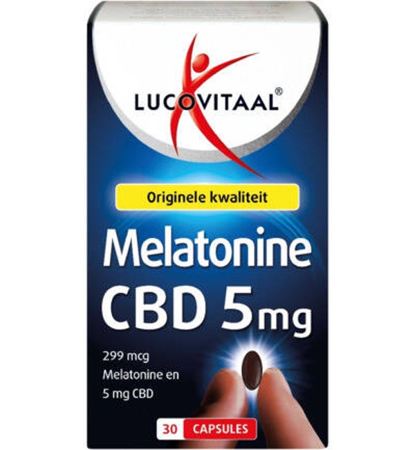 Lucovitaal Melatonine CBD 5 mg (30ca)