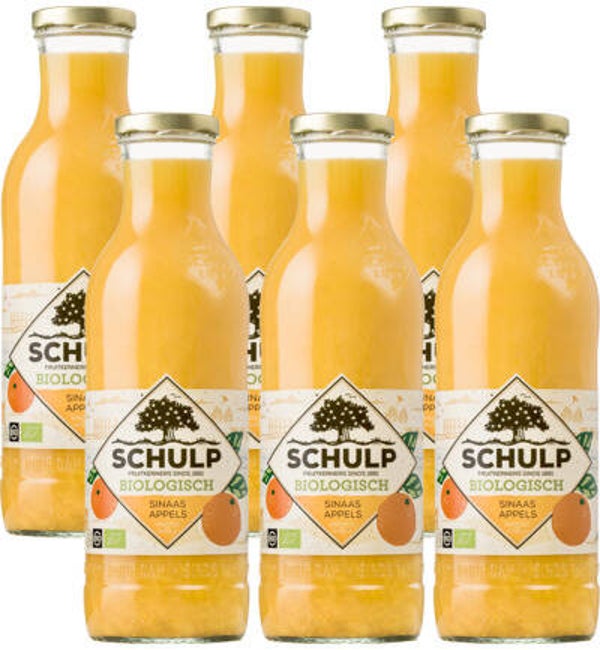 Schulp Sinaasappelsap bio 6 pack (6x750ml)