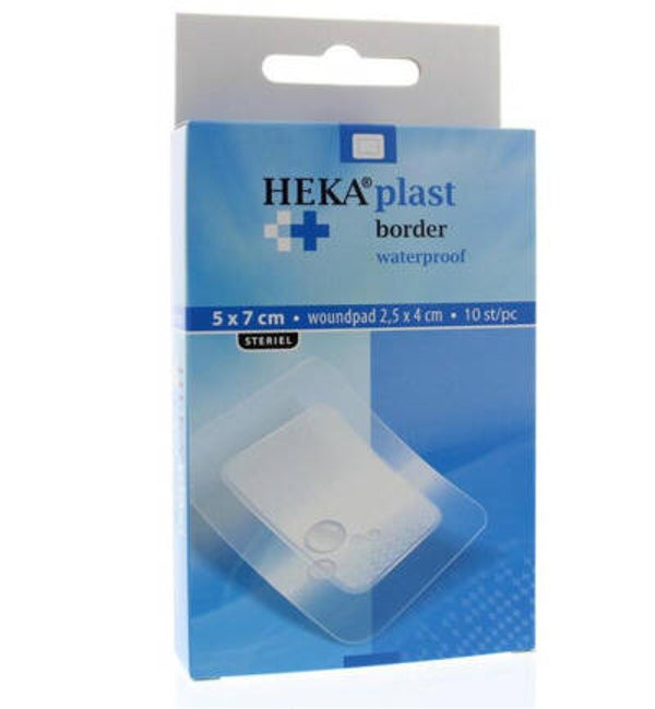 Heka Klein Eilandpleister 5 cm x 7 cm waterbestendig (10st)