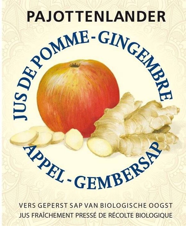 Appelsap met gember 750 ml verp.6/12