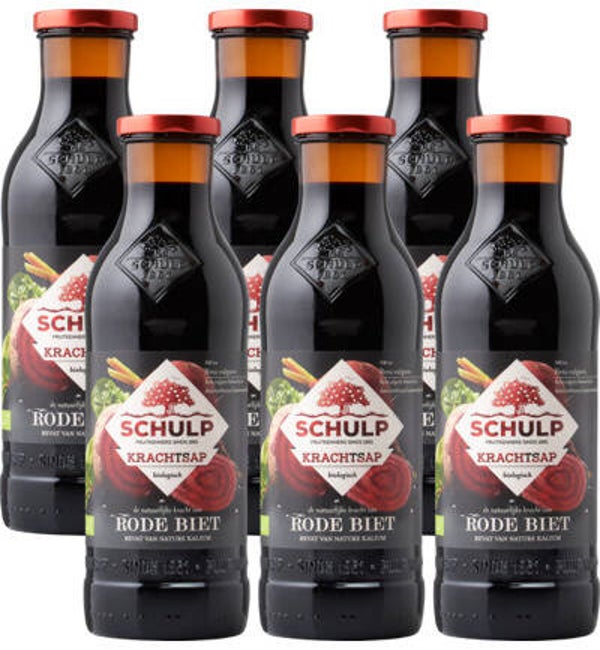 pack Schulp Krachtsap Rode biet puur bio 6 pack (6x750ml)