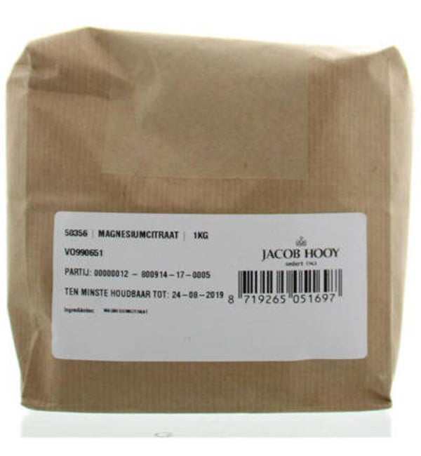Jacob Hooy  Magnesiumcitraat Poeder 1000g