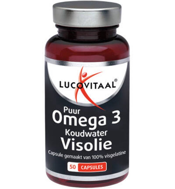 Lucovitaal Koudwater visolie puur omega 3 (50ca)
