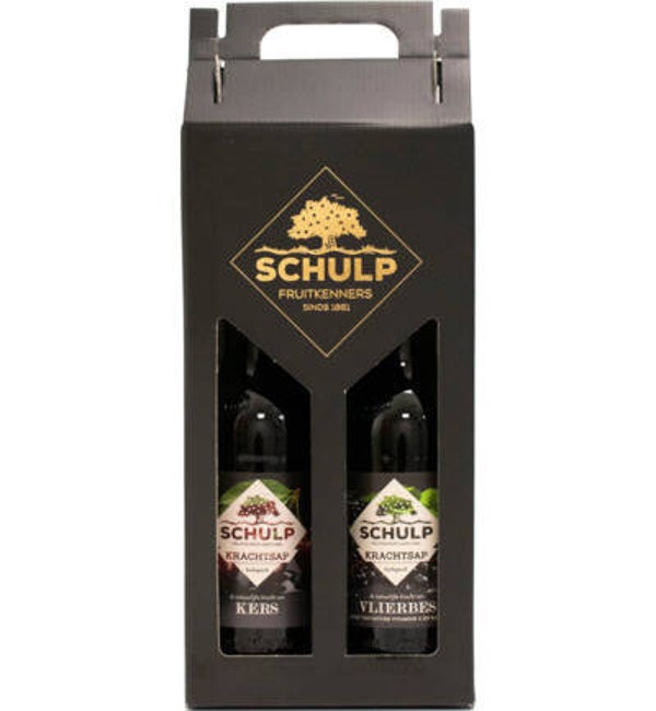 Schulp Giftset Krachtsap Vlierbes & Kers Puur bio (2x750ml)