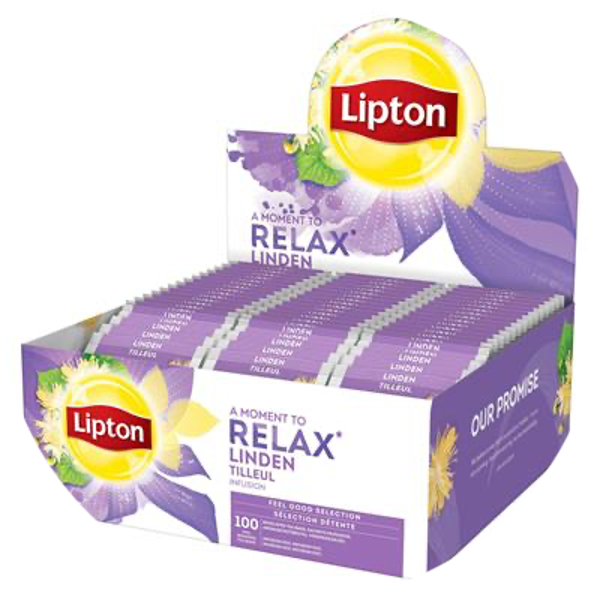 Display Thee lipton linde relax 100 stuks zakjes