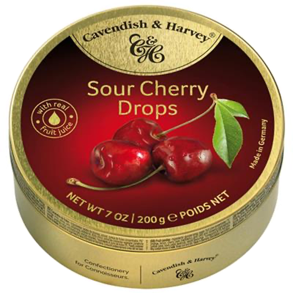 CAVENDISH & HARVEY SOUR CHERRY DROPS 9X200G Art nr. 53406