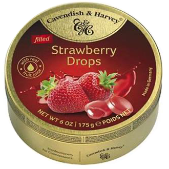 CAVENDISH & HARVEY STRAWBERRY DROPS 9X175G Art nr. 53927