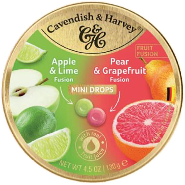 CAVENDISH&HARVEY APPLE/LIME - PEAR/GRAPEF. 11X130G Art nr. 56649