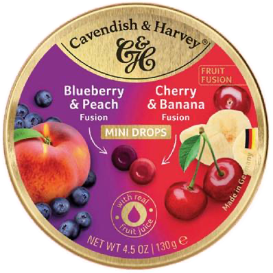 CAVENDISH & HARVEY MIXED FRUIT DROPS 9X200G