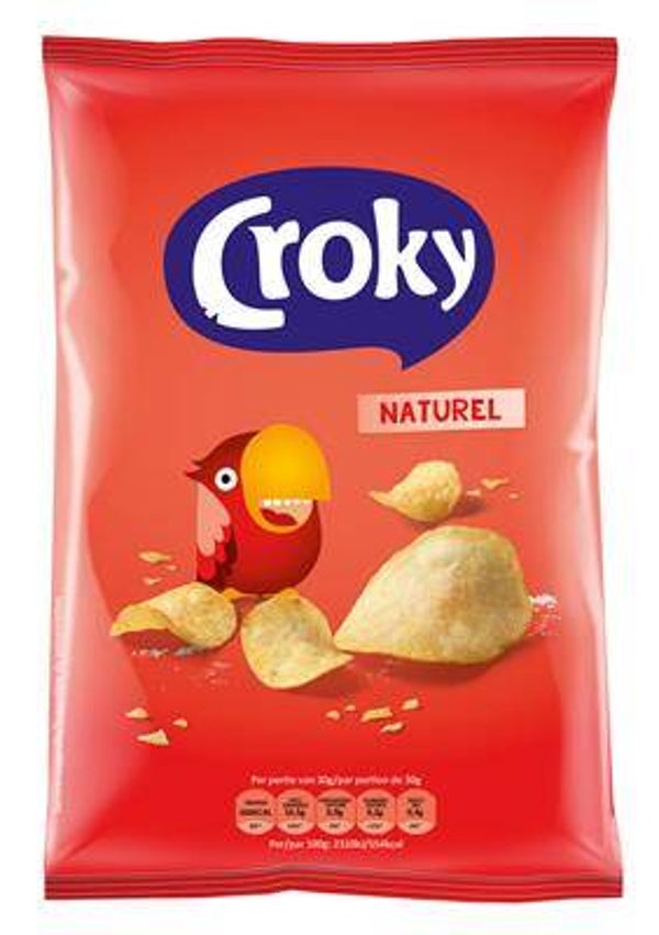 CROKY CHIPS NATUREL 12X100G Art nr. 23967