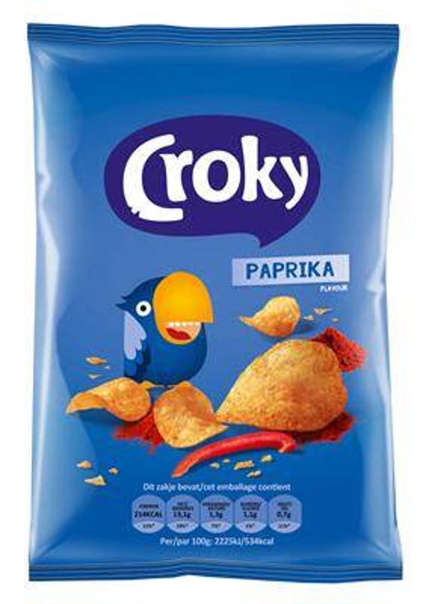 CROKY CHIPS PAPRIKA 20X40G Art nr. 37495