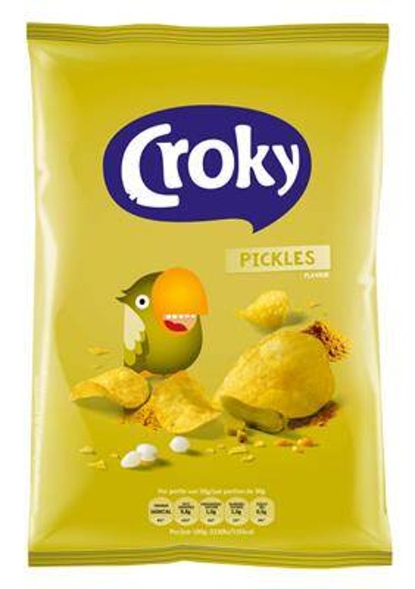 CROKY CHIPS PICKLES 12X100G Art nr. 23970